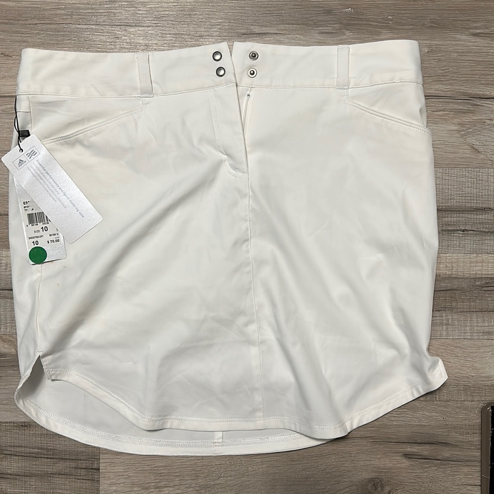 Adidas Women's white golf skort - size 10 new